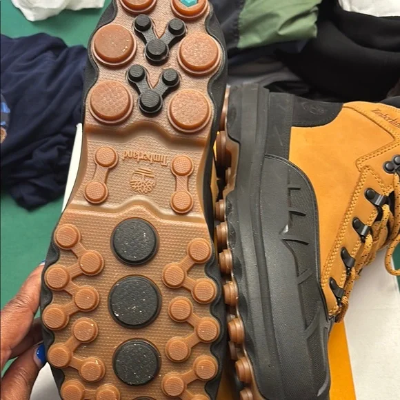 Timberland Black and Tan Rain & Snow Boots with Rugged Design - Picture 5 of 5